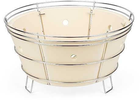 onlyfire Ensemble de foyers à charbon de bois en acier inoxydable avec déflecteur de chaleur pour barbecue Char-Griller Akorn Kamado Kooker
