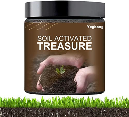 Soil Activator, Soil Activated Treasure You Will Be AmazedSoil Penetrant And Wetting Agent, Plant Supplement For All Stages, Lawns And Gardens, Improve Soil Carbon Sequestration,100g/200g