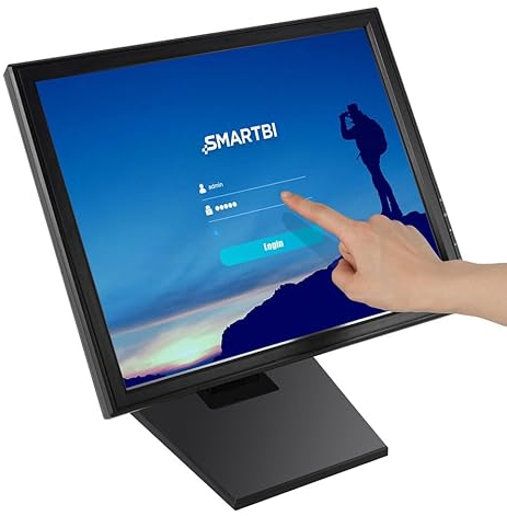 Monitor touchscreen LCD da 17 pollici, sistema di registrazione, contanti USB, VGA, sistema POS PC, sistema di cassa POS Gastronomia.