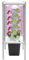 Hydroponik Turm Kit, 6 Etagen 30 Löcher Hydroponisches Anbauset mit 4 LED-Lampen, Wasserpumpe, Wasserstandsanzeiger, Schlauch, Adapter, für Obst und Gemüse (Grau)