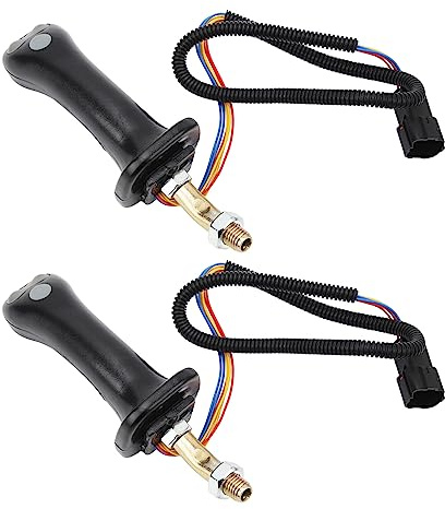 Shkalacar Maniglie per Joystick Escavatore 3 Pulsanti in Lega di Alluminio per Doosan DH DX150 215 225 300 370-9C Adatto a Doosan Manopole della Leva del Joystick 'Escavatore in