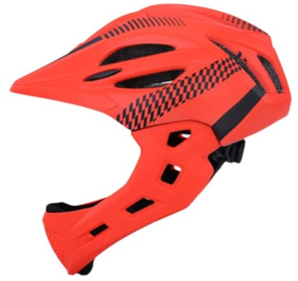 LeeQinersw Casque de Protection pour Enfants avec Lumière pour Le Vélo et l'escalade, Orange