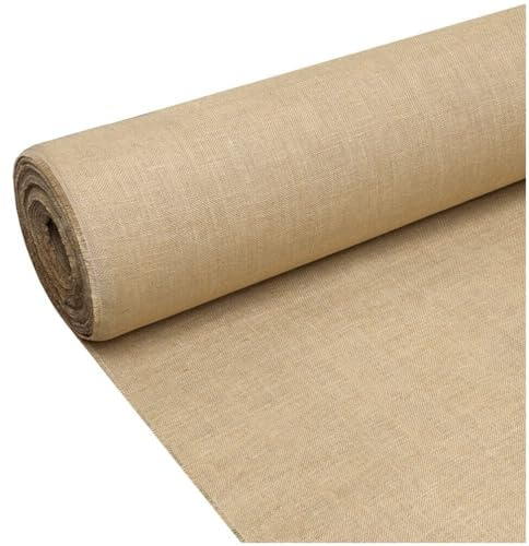 Juta Tessuto Tela Yuta Fibra Naturale 336 GR/m² Decorazioni Casa Rivestimenti Bricolage 150x1500 Cm