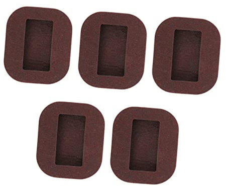 SHINEOFI Copas de Fieltro para Ruedas de Muebles 5 Piezas Almohadillas Antideslizantes Fijación Segura Protector de Pisos para Sillas de Oficina Superficies