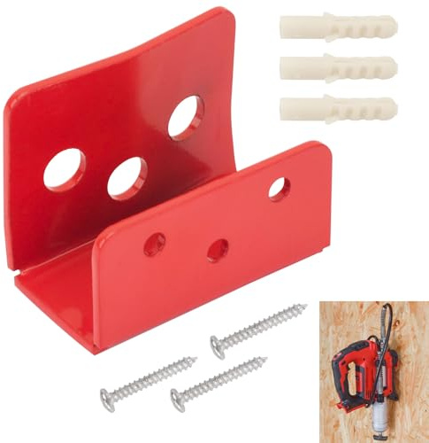 KINTLE Metals Grease Gun Wall Mount Hanger for Milwaukee 2646-20 M18 2-8pd Grease Gun, Wall Mount Holder Bracket for Grease Gum, Tool Box Holder Cordless