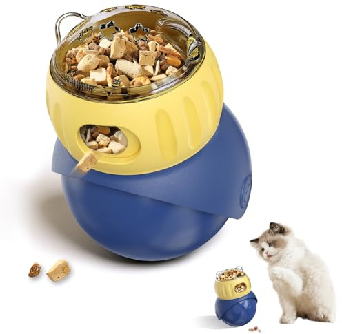 WRSION Cat Puzzle Feeder - Interactive Cat Toy & Dog Toys, Treat Dispenser for Indoor Cats, Small Dogs, Puppies | Slow Feeder to Keep Busy