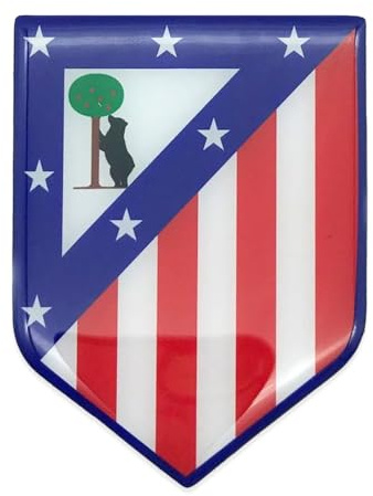 Imán Escudo Atlético de Madrid – Producto Oficial LaLiga – Souvenir para Aficionados Colchoneros – Regalo Original para Hinchas y Peñas – Merchandising Fútbol – Decoración Nevera, Hogar y Oficina