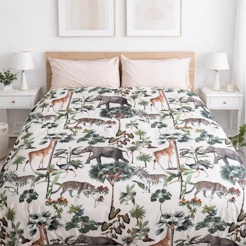 FOCARIS Home Funda nordica Cama 135 Estampada Reversible + 2 Fundas Almohada Juego 3 Piezas edredón Cama 135 cm diseño Exclusivo Sabana 2 Colores 220 x 220 cm Packaging presentación de Regalo