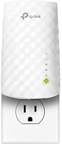 TP-Link WiFi Extender with Ethernet Port, Dual Band 5GHz/2.4GHz, Up to 44% More Bandwidth Than Single Band, Covers Up to 1200 Sq.ft and 30 Devices, Signal Booster Amplifier Supports OneMesh(RE220)