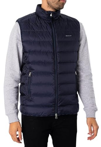 GANT Herren Light DOWN Vest Weste, Evening Blue, M