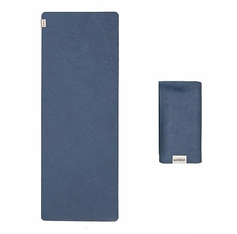 MIKKOA Travel Yoga Mat 1.5mm | Foldable, Lightweight for Backpacking, Retreat, Outdoors, Gym, Pilates | Exercise Mat | Machine Washable