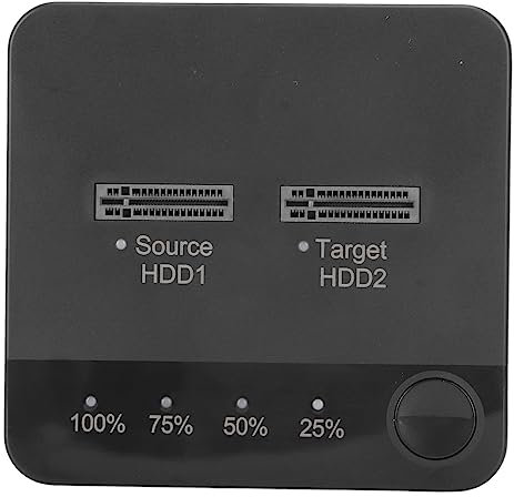 M.2 SSD Duplicator, 2 Bay 1Gbps High Speed Offline Clone M.2 SATA SSD Docking Station, Tool Free Type C to SATA SSD External Hard Drive Enclosure, for for OS X