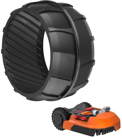 Viilich Radschutz für Worx Landroid,Frontrad Profil Mäheroboter,Profil Tuning,Traktionsverbesserung,für die Kompatibilität mit den Worx Landroid M500 M700 S300 M1000 und Plus
