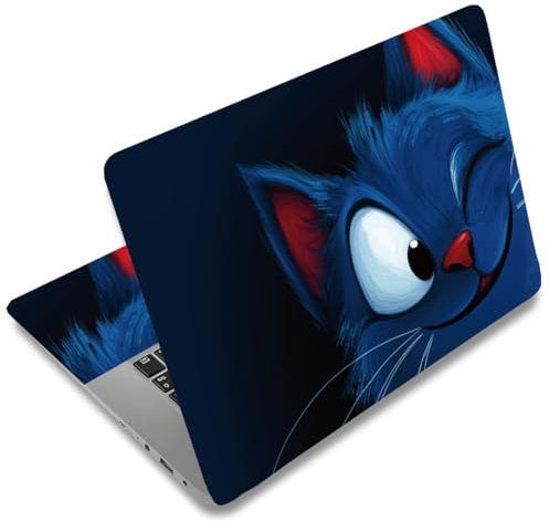 SUPERDANT Laptop Skin Mit Cartoon Katze Universeller Laptop Skin Aufkleber 12 13 13.3 14 15 15.4 15.6 Zoll Vinyl Laptops Folie Abdeckung Notebook Skins Aufkleber Abnehmbarer Notebook Schutz