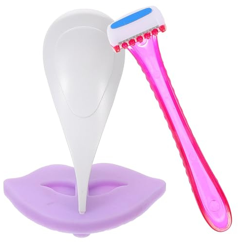 ULTECHNOVO Outil De Rasage Féminin Pochoir De Coupe, Taille Moyenne, Pour Bikini, Épilation Intime, Tondeuse à Cheveux Rouge, Usage Personnel Sécurisé