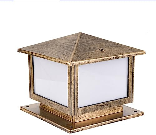 Lámpara de aluminio impermeable para exteriores, moderna lámpara de patio, impermeable, farol de calle para valla, terraza, jardín, patio delantero, villa, iluminación exterior