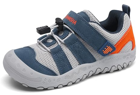 Mishansha Zapatillas de Trekking Niño Niña Exterior Gr.24-38 | Antideslizantes, Transpirable, Deportivas, Ligeros, Flexible, Fitness, Cómodas, Casual, Caminar, Senderismo