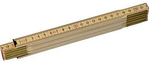 Stanley Gliedermassstab Holz Natur, Oberfläche witterungsbeständig und foliert, Messinggelenke, 0-35-455
