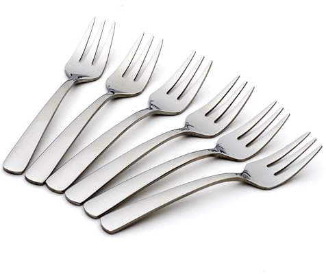 Oneida H084006B Aptitude DIN FRKS S/6 (16) Flatware-Dinner-Forks, Stainless Steel, Silver