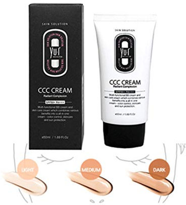 Yu.r Skin Solution CCC Creme Farbwechsel-Creme 4 Funktionen LSF50+ PA+++, hell