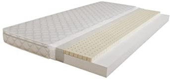 BDW Die Matratze Latex-Schaum passt Sich dem Körper an und sorgt so für einen gesunden und komfortablen Schlaf. Antiallergisch, extrem strapazierfähig und luftig (190 x 90)