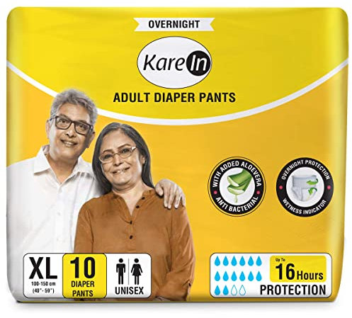 Inkontinenz Pants für Erwachsene - 10 x Saugfähige Windelhosen für Männer und Frauen - Diskreter Auslaufschutz und Elastischen Bündchen - Gr. XL (100-150 cm)