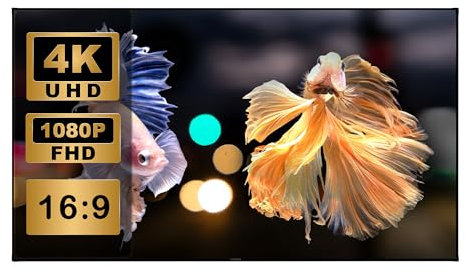 Wupro CBSP CLR Écran de cinéma Maison en Velours élégant pour projecteurs à Ultra Courte focale (120)