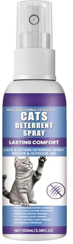 GNAUMORE Spray Repelente para Gatos,Espray Antiarañazos,Protector Sofa Gatos Arañazo,Spray Antiarañazos Gatos,Spray Educador Gatos Antiarañazos,100ml