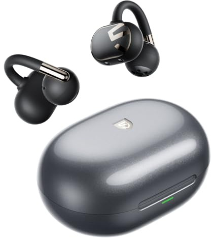SoundPEATS Clip1 Auriculares Abiertos con Hi-Res y LDAC, Auriculares con Clip Dolby Audio, 40 h de Autonomía con Carga Rápida, BT 5.4 Multipunto, IPX5, Diseño Ligero y Cómodo con Detección en el Oído