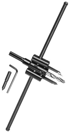 Seghe a Tazza per Legno, Fresa Rotonda Regolabile, Utensile da Taglio Multiuso per Trapano, Fresa per Fori Circolari- 300