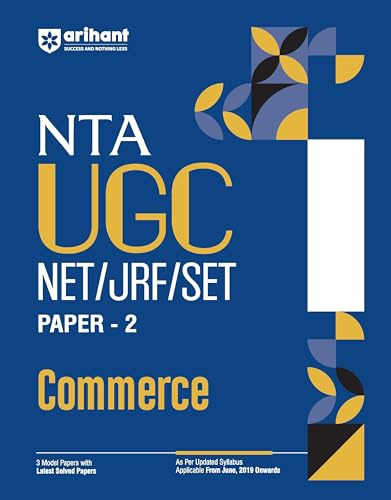 Arihant NTA UGC NET/ JRF/ SET PAPER-2 Commerce | As per updated syllabus | 3 Model Papers with latest solved papers