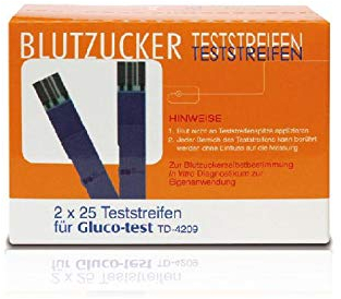 Gluco-Test Blutzuckerteststreifen 50 Stück