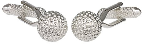 Gemelos de pelota de golf en caja de regalo GS, talla única, Rodio, Plata, Sin piedra