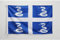 AZ FLAG - Drapeau Martinique - 45x30 cm - Pavillon Nautique Martiniquais - France Spécial Bateau Et Extérieur En Maille Bloquée Avec Anneaux Plastiques Intégrés - 30g