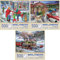 Bits and Pieces – Value Set of Three 500 Piece Jigsaw Puzzles for Adults – Home for The Holidays Jigsaw Puzzles by Artist Bigelow Illustrations, Completed Puzzle Size: 18 x 24