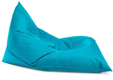 Ecopuf Lazy Pouf en Tissu Polyester Anti-déchirures, imperméable, pour intérieur et extérieur, 150 x 100 cm, rembourré avec polystyrène