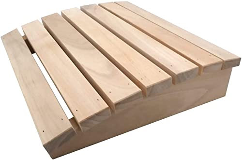 SudoreWell® Sauna Kopfstütze Premium abgerundet aus Kiefernholz