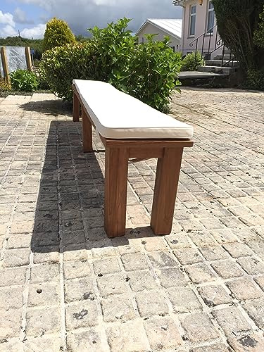 Sustainable Furniture UK Ltd -180cm Indoor/Outdoor Premium Natural Backless Bench Cushion (CUSHION ONLY)