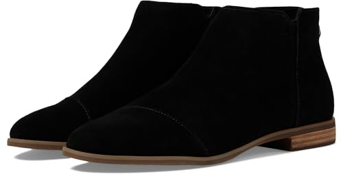 TOMS Bottines Rylie pour femme, Daim noir, 38 EU