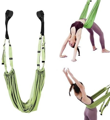 Corde De Yoga Aérienne Pour Les Maux De Dos, Balançoire De Yoga Aérienne, Hamac De Balançoire D'inversion De Yoga, Bande Extensible De Fitness Pour La Taille De La Jambe Arrière, Entraînement Di sé