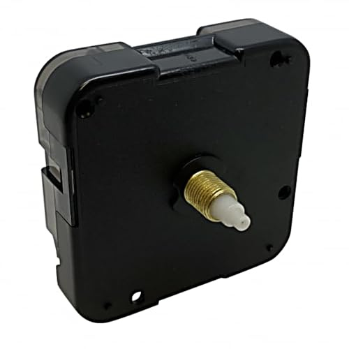 New or Replacement Battery Operated Ticking And Silent Japanese Quartz Mechanism Movement Motor Wall Clock DIY Repair 12888 Compatible (9.5mm Gold Thread - Silent)