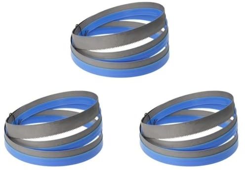 Sankuai Juego de 3 Hojas de Sierra de Cinta de Madera 2240 x 16 x 0,5 mm 4 ZpZ, Hoja de sierra de cinta para Corte Madera y Plástico