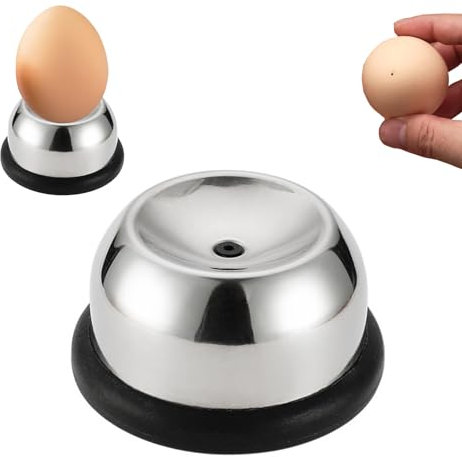 Tagliauovo in acciaio inox, tagliauova Piekser Household, facile da pulire e riutilizzabile, per cucinare le uova, per evitare lo scoppio, foratrice per uova, aiuto per uovo cotto