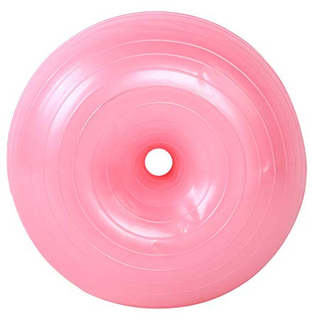 Alomejor Palla a sfera Antiexplosion Pvc Rosa Forma del Sedile Boll per Bambini e Adulti con Pompa per Piedi