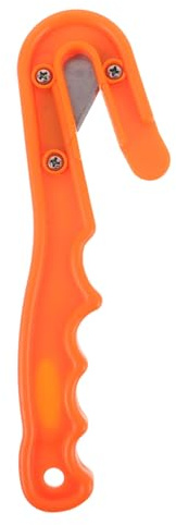 MUELODSIC Couteau de Plongée Compact Orange 56X20 CM – Coupe-Corde Portable en Acier pour Urgences sous-Marines Outil de Sauvetage pour Couper Câbles Filets et Ligatures Sécurité