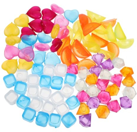 SHINEOFI 96 Glaçons Réutilisables en Plastique Transparent pour Refroidir Boissons et Glacières, Design Sûr et Élégant, pour Préparer Boissons Froides
