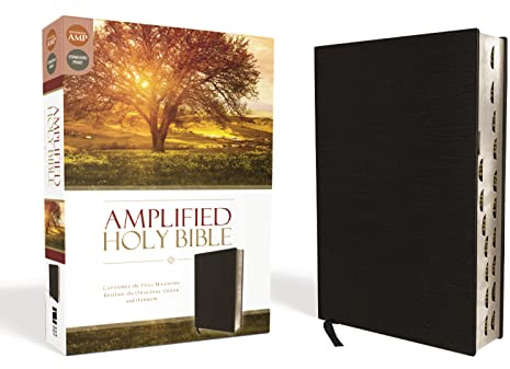 Holy Bible: Amplified, Black, Bonded Leather, Captures the Full Meaning Behind the Original Greek and Hebrew