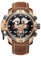 REEF TIGER Militär-Uhren für Herren, Lederband, Sportuhr, komplizierte Automatikuhren, RGA3503, Orga3503-pbsg1, Riemen