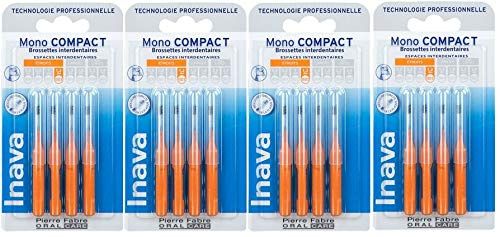 Inava Brossettes Mono Compact Orange 1,2 mm lot de 4 x 4 = 16