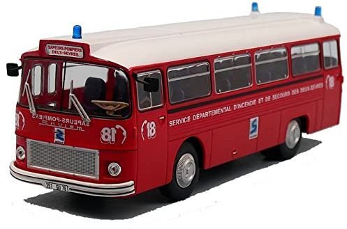 per Renault Saviem SC 5 P 1:43 Camion dei Pompieri Bus Lega Modello Auto Metallo Giocattoli Display Decorazione Regalo Scala pressofuso Modello Auto